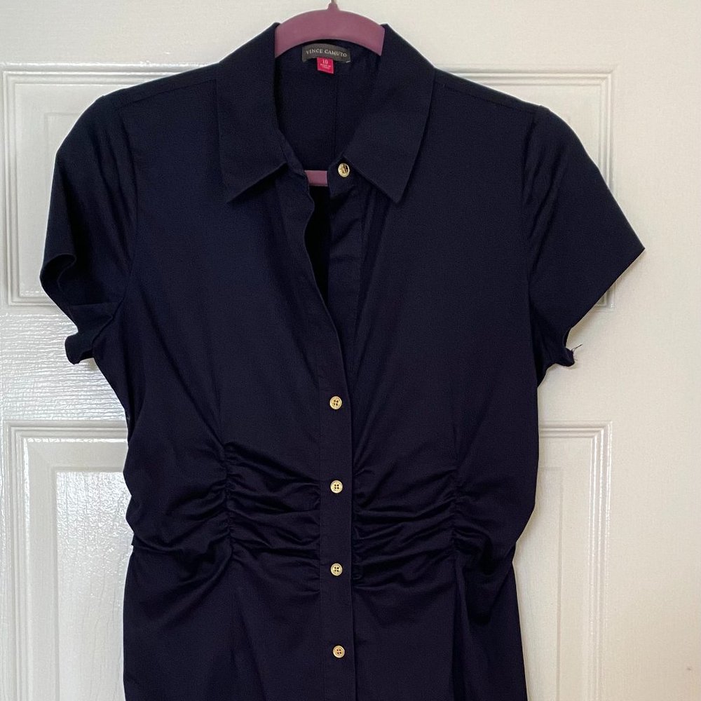 VINCE CAMUTO Size 10 Button Up Dress